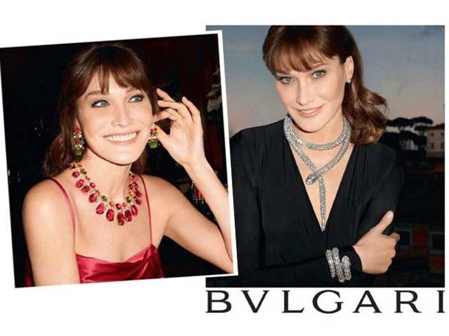 První dáma Francie jako modelka: Carla Bruni je tváří luxusní kolekce šperků Bvlgari